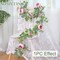 Artificial Flowers Garland 6FT Eucalyptus Flower Garlands Vintage Peony Rose Vine Faux Floral Garland for Wedding Party Arch Table Wall Backdrop Decoration (Vintage Pink, 4PCS)